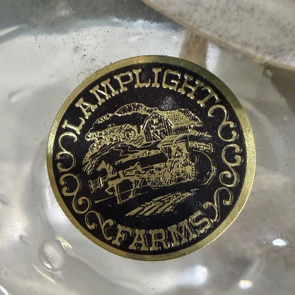NEW IN BOX Lamplight Farms Glass Oil Lamp